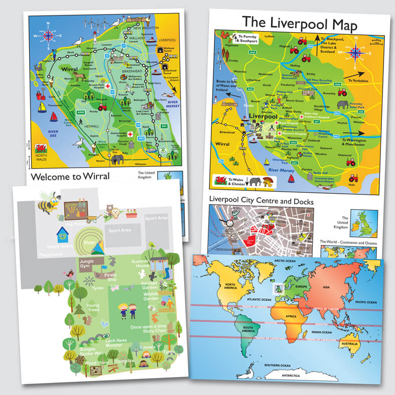 Wirral Wall Map